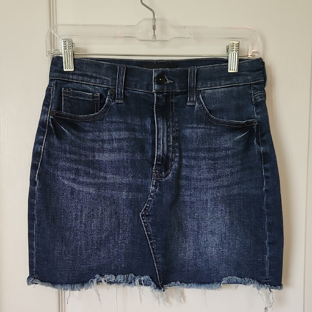 Kendall + Kylie Dark Denim Mini Skirt
